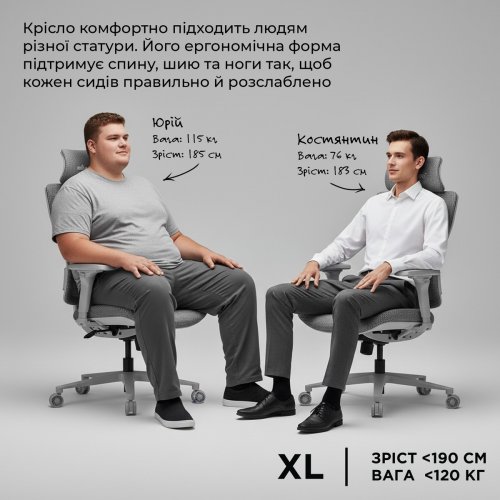 Игровое кресло Anda Seat X-Air Pro Size XL Mesh (AD-WY-01-GGF-G01) Gray купить в Украине: Киев, Днепр, Харьков, Одесса  | Низкая цена, отзывы, характеристики от TELEMART фото