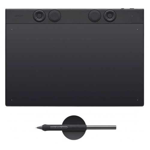 Купить Графический планшет Wacom Intuos Pro Medium (PTK670K0B) Black - цена в Харькове, Киеве, Днепре, Одессе
в интернет-магазине Telemart фото