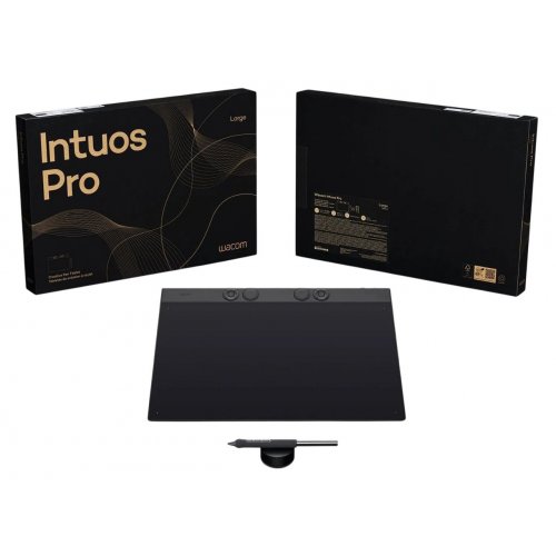 Купити Графічний планшет Wacom Intuos Pro Large (PTK870K0B) Black - ціна в Києві, Львові, Вінниці, Хмельницькому, Франківську, Україні | інтернет-магазин TELEMART.UA фото