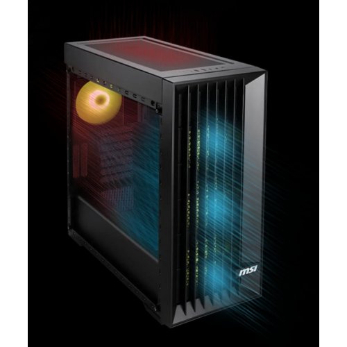 Корпус MSI MAG FORGE 210R AirFlow без БЖ Black купити з перевіркою сумісності: огляд, характеристики, ціна у Києві, Львові, Вінниці, Хмельницькому, Івано-Франківську, Україні | інтернет-магазин TELEMART.UA фото