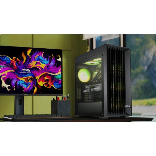 Корпус MSI MAG FORGE 210R AirFlow без БЖ Black купити з перевіркою сумісності: огляд, характеристики, ціна у Києві, Львові, Вінниці, Хмельницькому, Івано-Франківську, Україні | інтернет-магазин TELEMART.UA фото