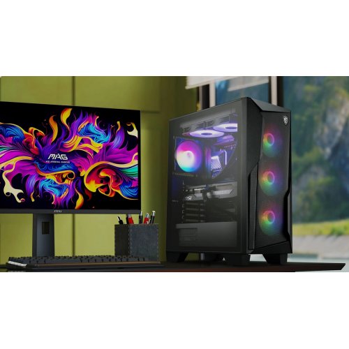 Корпус MSI MAG FORGE 130A AirFlow без БЖ Black купити з перевіркою сумісності: огляд, характеристики, ціна у Києві, Львові, Вінниці, Хмельницькому, Івано-Франківську, Україні | інтернет-магазин TELEMART.UA фото