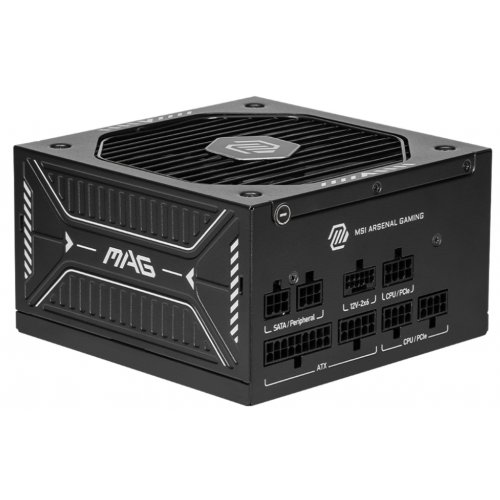 Блок живлення MSI MAG 750W PCIE5 (A750GLS PCIE5) купити з перевіркою сумісності: огляд, характеристики, ціна у Києві, Львові, Вінниці, Хмельницькому, Івано-Франківську, Україні | інтернет-магазин TELEMART.UA фото