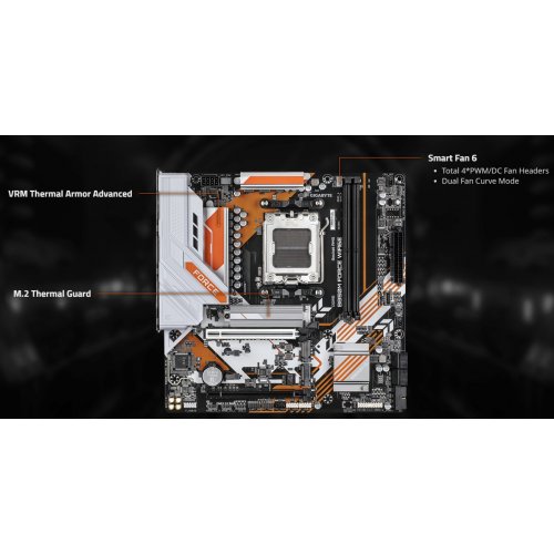 Купить Материнская плата Gigabyte B850M FORCE WIFI6E (sAM5, AMD B850) с проверкой совместимости: обзор, характеристики, цена в Киеве, Днепре, Одессе, Харькове, Украине | интернет-магазин TELEMART.UA фото