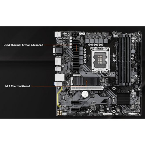 Купить Материнская плата Gigabyte B760M DS3H DDR4 GEN5 (s1700, Intel B760) с проверкой совместимости: обзор, характеристики, цена в Киеве, Днепре, Одессе, Харькове, Украине | интернет-магазин TELEMART.UA фото