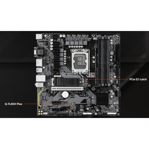Купить Материнская плата Gigabyte B760M DS3H DDR4 GEN5 (s1700, Intel B760) с проверкой совместимости: обзор, характеристики, цена в Киеве, Днепре, Одессе, Харькове, Украине | интернет-магазин TELEMART.UA фото