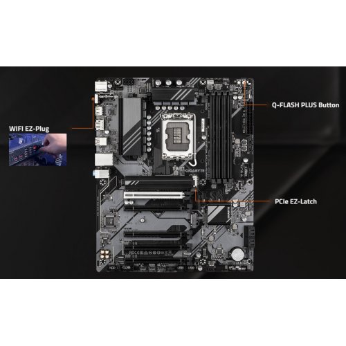 Купить Материнская плата Gigabyte B760 DS3H WIFI6E GEN5 (s1700, Intel B760) с проверкой совместимости: обзор, характеристики, цена в Киеве, Днепре, Одессе, Харькове, Украине | интернет-магазин TELEMART.UA фото