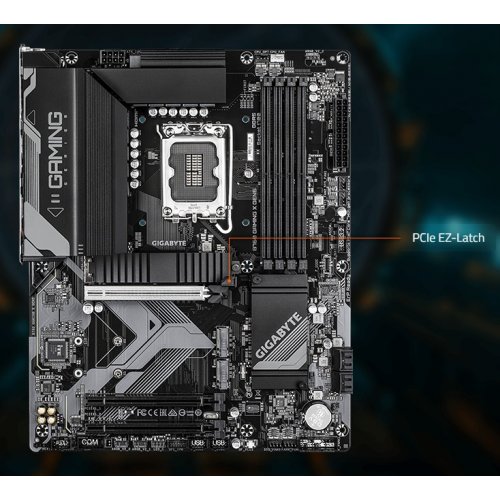 Купить Материнская плата Gigabyte B760 GAMING X GEN5 (s1700, Intel B760) с проверкой совместимости: обзор, характеристики, цена в Киеве, Днепре, Одессе, Харькове, Украине | интернет-магазин TELEMART.UA фото