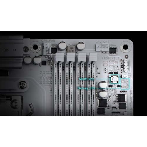 Купить Материнская плата Gigabyte B850 EAGLE ICE (sAM5, AMD B850) с проверкой совместимости: обзор, характеристики, цена в Киеве, Днепре, Одессе, Харькове, Украине | интернет-магазин TELEMART.UA фото