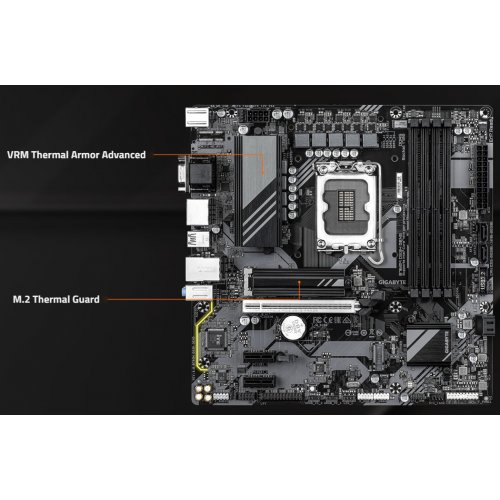 Материнська плата Gigabyte B760M DS3H GEN5 (s1700, Intel B760) купити з перевіркою сумісності: огляд, характеристики, ціна у Києві, Львові, Вінниці, Хмельницькому, Івано-Франківську, Україні | інтернет-магазин TELEMART.UA фото