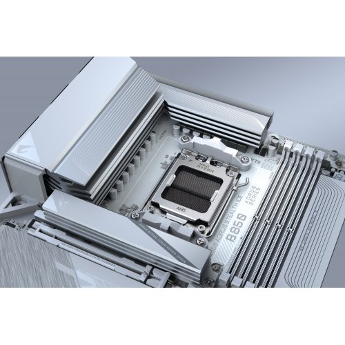 Материнська плата Gigabyte B850 AORUS STEALTH ICE (sAM5, AMD B850) купити з перевіркою сумісності: огляд, характеристики, ціна у Києві, Львові, Вінниці, Хмельницькому, Івано-Франківську, Україні | інтернет-магазин TELEMART.UA фото