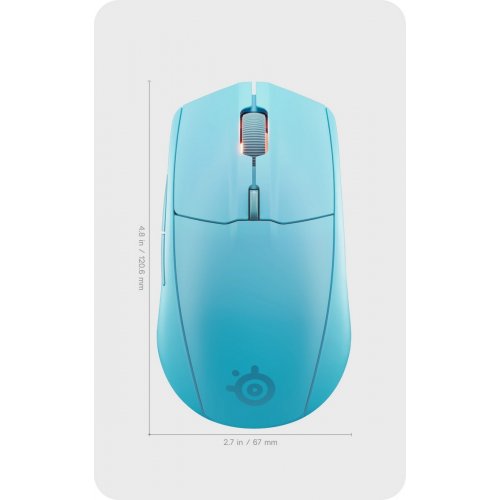 Купить Мышка SteelSeries Rival 3 Gen 2 Wireless RGB (62526) Aqua - цена в Харькове, Киеве, Днепре, Одессе
в интернет-магазине Telemart фото