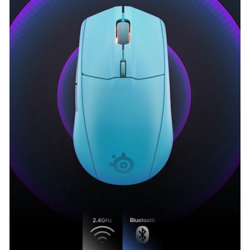 Купить Мышка SteelSeries Rival 3 Gen 2 Wireless RGB (62526) Aqua - цена в Харькове, Киеве, Днепре, Одессе
в интернет-магазине Telemart фото