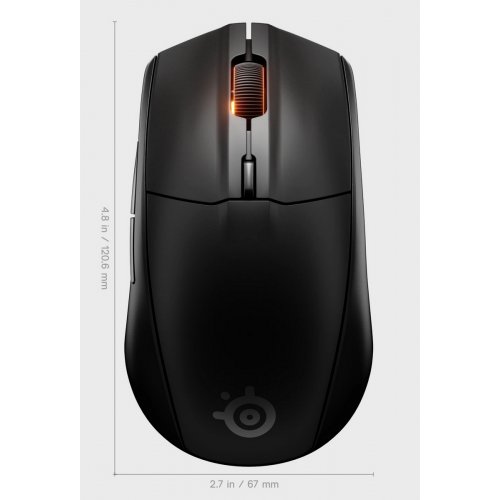 Купити Миша SteelSeries Rival 3 Gen 2 Wireless RGB (62523) Black - ціна в Києві, Львові, Вінниці, Хмельницькому, Франківську, Україні | інтернет-магазин TELEMART.UA фото