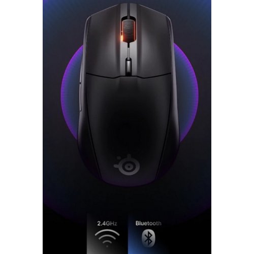 Купити Миша SteelSeries Rival 3 Gen 2 Wireless RGB (62523) Black - ціна в Києві, Львові, Вінниці, Хмельницькому, Франківську, Україні | інтернет-магазин TELEMART.UA фото