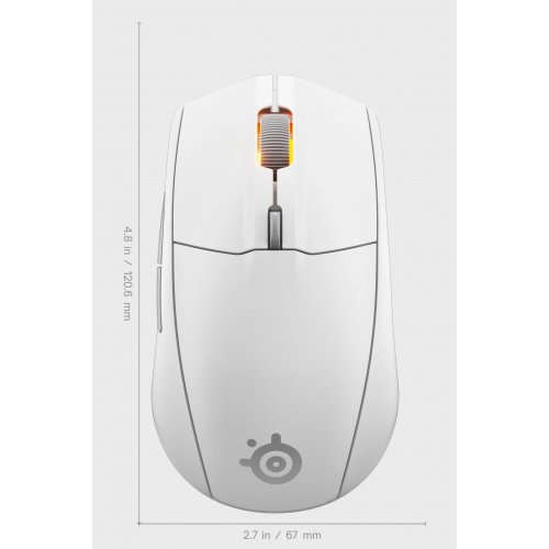 Купить Мышка SteelSeries Rival 3 Gen 2 Wireless RGB (62524) White - цена в Харькове, Киеве, Днепре, Одессе
в интернет-магазине Telemart фото