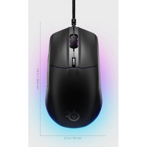 Купить Мышка SteelSeries Rival 3 Gen 2 RGB (62515) Black - цена в Харькове, Киеве, Днепре, Одессе
в интернет-магазине Telemart фото