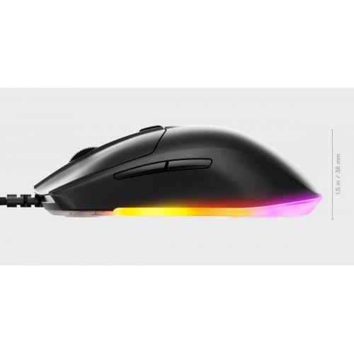 Купить Мышка SteelSeries Rival 3 Gen 2 RGB (62515) Black - цена в Харькове, Киеве, Днепре, Одессе
в интернет-магазине Telemart фото