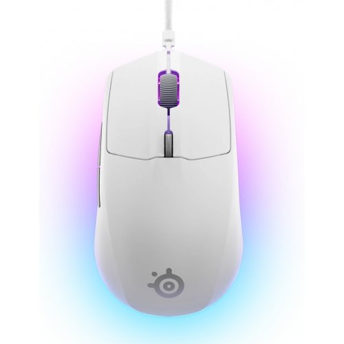 Купити Миша SteelSeries Rival 3 Gen 2 RGB (62516) White - ціна в Києві, Львові, Вінниці, Хмельницькому, Франківську, Україні | інтернет-магазин TELEMART.UA фото