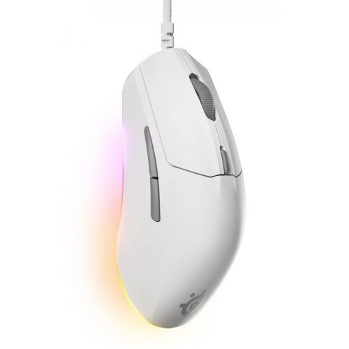 Купити Миша SteelSeries Rival 3 Gen 2 RGB (62516) White - ціна в Києві, Львові, Вінниці, Хмельницькому, Франківську, Україні | інтернет-магазин TELEMART.UA фото
