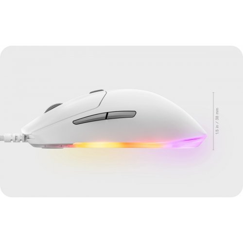 Купити Миша SteelSeries Rival 3 Gen 2 RGB (62516) White - ціна в Києві, Львові, Вінниці, Хмельницькому, Франківську, Україні | інтернет-магазин TELEMART.UA фото