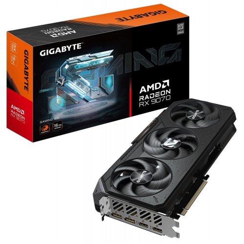 Відеокарта Gigabyte Radeon RX 9070 GAMING 16384MB (GV-R9070GAMING-16GD) купити з перевіркою сумісності: огляд, характеристики, ціна у Києві, Львові, Вінниці, Хмельницькому, Івано-Франківську, Україні | інтернет-магазин TELEMART.UA фото