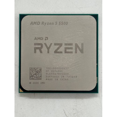 Купить Процессор AMD Ryzen 5 5500 3.6(4.2)GHz 16MB sAM4 Tray (100-000000457) (Восстановлено продавцом, 775297) с проверкой совместимости: обзор, характеристики, цена в Киеве, Днепре, Одессе, Харькове, Украине | интернет-магазин TELEMART.UA фото