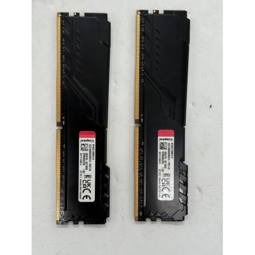Озп Kingston DDR4 16GB (2x8GB) 3200Mhz FURY Beast Black (KF432C16BBK2/16) (Відновлено продавцем, 775317) купити з перевіркою сумісності: огляд, характеристики, ціна у Києві, Львові, Вінниці, Хмельницькому, Івано-Франківську, Україні | інтернет-магазин TELEMART.UA фото