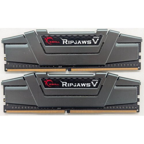 Купить Озу G.Skill DDR4 16GB (2x8GB) 3000Mhz Ripjaws V Black (F4-3000C15D-16GVGB) (Восстановлено продавцом, 775440) с проверкой совместимости: обзор, характеристики, цена в Киеве, Днепре, Одессе, Харькове, Украине | интернет-магазин TELEMART.UA фото
