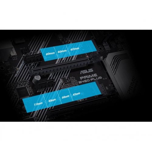 Купить Материнская плата Asus PRIME B460-PLUS (s1200, Intel B460) Factory Recertified с проверкой совместимости: обзор, характеристики, цена в Киеве, Днепре, Одессе, Харькове, Украине | интернет-магазин TELEMART.UA фото
