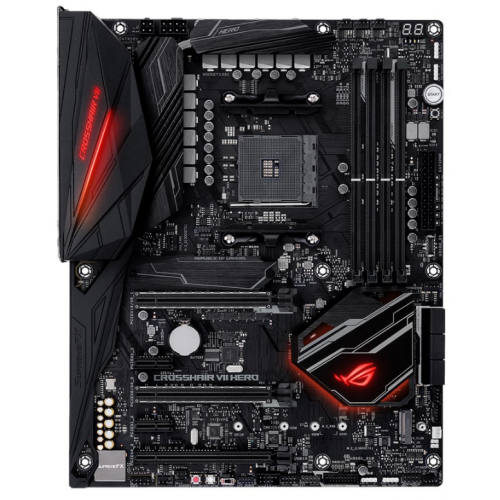 Купить Материнская плата Asus ROG CROSSHAIR VII HERO (sAM4, AMD X470) Factory Recertified с проверкой совместимости: обзор, характеристики, цена в Киеве, Днепре, Одессе, Харькове, Украине | интернет-магазин TELEMART.UA фото