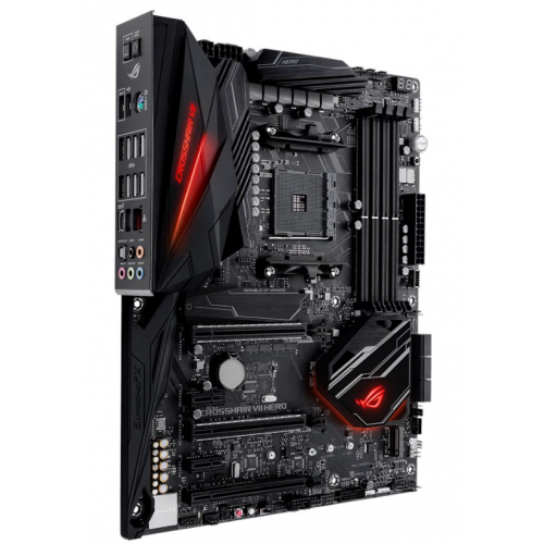 Купить Материнская плата Asus ROG CROSSHAIR VII HERO (sAM4, AMD X470) Factory Recertified с проверкой совместимости: обзор, характеристики, цена в Киеве, Днепре, Одессе, Харькове, Украине | интернет-магазин TELEMART.UA фото