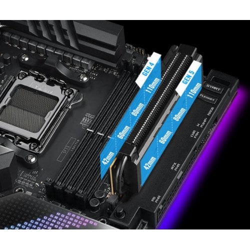 Материнська плата Asus ROG CROSSHAIR X670E EXTREME (sAM5, X670E) Factory Recertified купити з перевіркою сумісності: огляд, характеристики, ціна у Києві, Львові, Вінниці, Хмельницькому, Івано-Франківську, Україні | інтернет-магазин TELEMART.UA фото