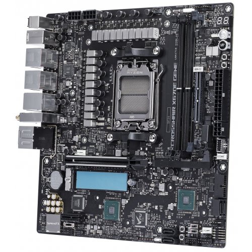Материнська плата Asus ROG CROSSHAIR X670E GENE (sAM5, X670E) Factory Recertified купити з перевіркою сумісності: огляд, характеристики, ціна у Києві, Львові, Вінниці, Хмельницькому, Івано-Франківську, Україні | інтернет-магазин TELEMART.UA фото