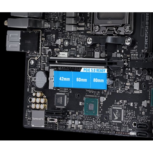 Материнська плата Asus ROG CROSSHAIR X670E GENE (sAM5, X670E) Factory Recertified купити з перевіркою сумісності: огляд, характеристики, ціна у Києві, Львові, Вінниці, Хмельницькому, Івано-Франківську, Україні | інтернет-магазин TELEMART.UA фото