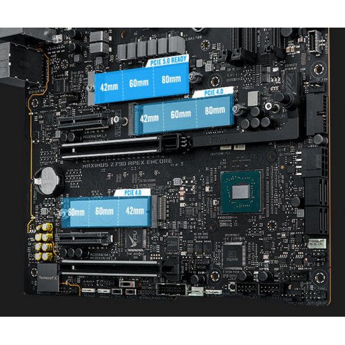 Материнська плата Asus ROG MAXIMUS Z790 APEX ENCORE (s1700, Intel Z790) Factory Recertified купити з перевіркою сумісності: огляд, характеристики, ціна у Києві, Львові, Вінниці, Хмельницькому, Івано-Франківську, Україні | інтернет-магазин TELEMART.UA фото