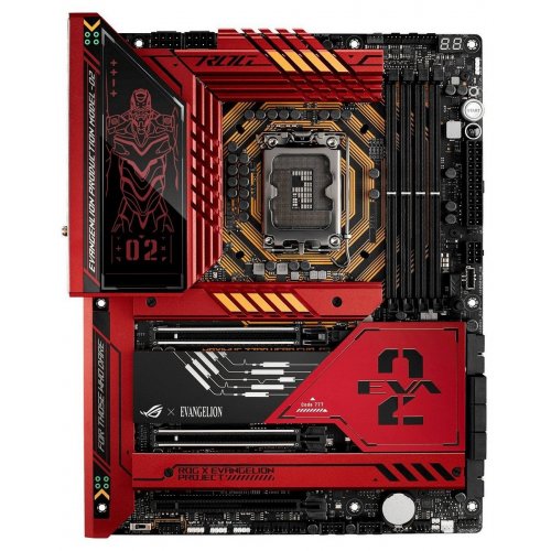 Материнська плата Asus ROG MAXIMUS Z790 HERO EVA-02 EDITION (s1700, Intel Z790) Factory Recertified купити з перевіркою сумісності: огляд, характеристики, ціна у Києві, Львові, Вінниці, Хмельницькому, Івано-Франківську, Україні | інтернет-магазин TELEMART.UA фото