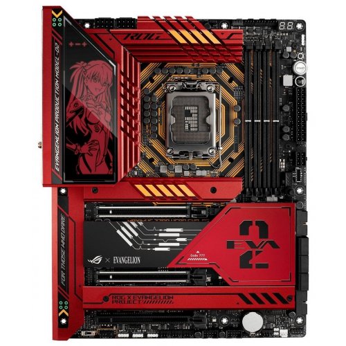 Материнська плата Asus ROG MAXIMUS Z790 HERO EVA-02 EDITION (s1700, Intel Z790) Factory Recertified купити з перевіркою сумісності: огляд, характеристики, ціна у Києві, Львові, Вінниці, Хмельницькому, Івано-Франківську, Україні | інтернет-магазин TELEMART.UA фото