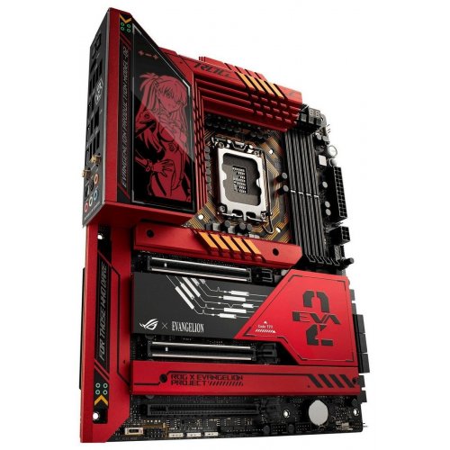 Материнська плата Asus ROG MAXIMUS Z790 HERO EVA-02 EDITION (s1700, Intel Z790) Factory Recertified купити з перевіркою сумісності: огляд, характеристики, ціна у Києві, Львові, Вінниці, Хмельницькому, Івано-Франківську, Україні | інтернет-магазин TELEMART.UA фото