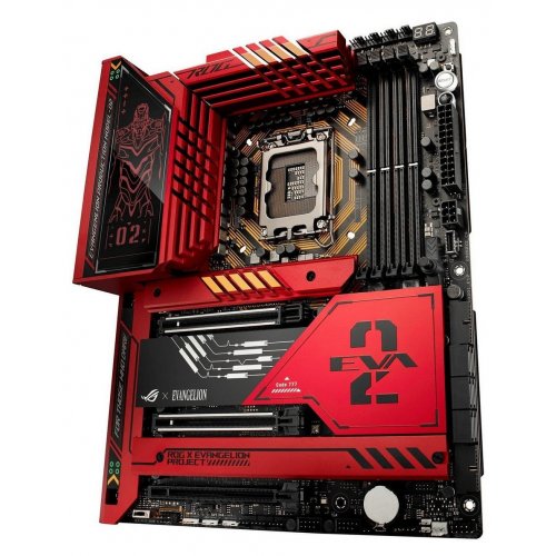 Материнська плата Asus ROG MAXIMUS Z790 HERO EVA-02 EDITION (s1700, Intel Z790) Factory Recertified купити з перевіркою сумісності: огляд, характеристики, ціна у Києві, Львові, Вінниці, Хмельницькому, Івано-Франківську, Україні | інтернет-магазин TELEMART.UA фото