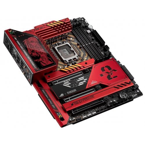 Материнська плата Asus ROG MAXIMUS Z790 HERO EVA-02 EDITION (s1700, Intel Z790) Factory Recertified купити з перевіркою сумісності: огляд, характеристики, ціна у Києві, Львові, Вінниці, Хмельницькому, Івано-Франківську, Україні | інтернет-магазин TELEMART.UA фото