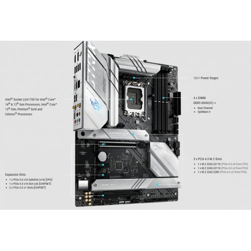 Купить Материнская плата Asus ROG STRIX B660-A GAMING WIFI (s1700, Intel B660) Factory Recertified с проверкой совместимости: обзор, характеристики, цена в Киеве, Днепре, Одессе, Харькове, Украине | интернет-магазин TELEMART.UA фото