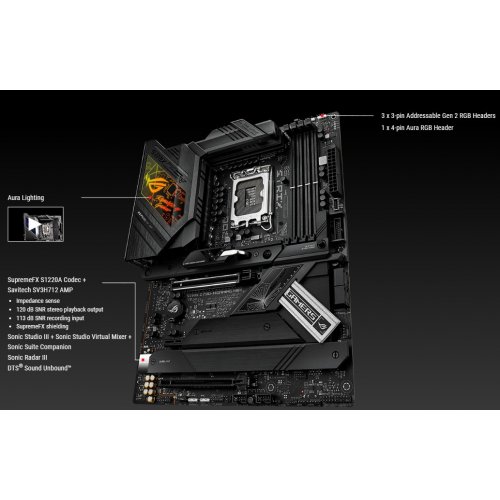 Купить Материнская плата Asus ROG STRIX Z790-H GAMING WIFI (s1700, Intel Z790) Factory Recertified с проверкой совместимости: обзор, характеристики, цена в Киеве, Днепре, Одессе, Харькове, Украине | интернет-магазин TELEMART.UA фото