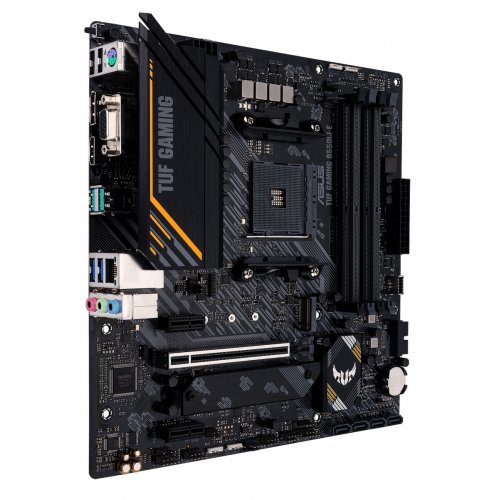 Материнська плата Asus TUF GAMING B550M-E (sAM4, AMD B550) Factory Recertified купити з перевіркою сумісності: огляд, характеристики, ціна у Києві, Львові, Вінниці, Хмельницькому, Івано-Франківську, Україні | інтернет-магазин TELEMART.UA фото