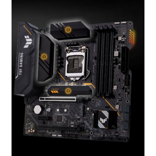 Купить Материнская плата Asus TUF GAMING B560M-PLUS (s1200, Intel B560) Factory Recertified с проверкой совместимости: обзор, характеристики, цена в Киеве, Днепре, Одессе, Харькове, Украине | интернет-магазин TELEMART.UA фото