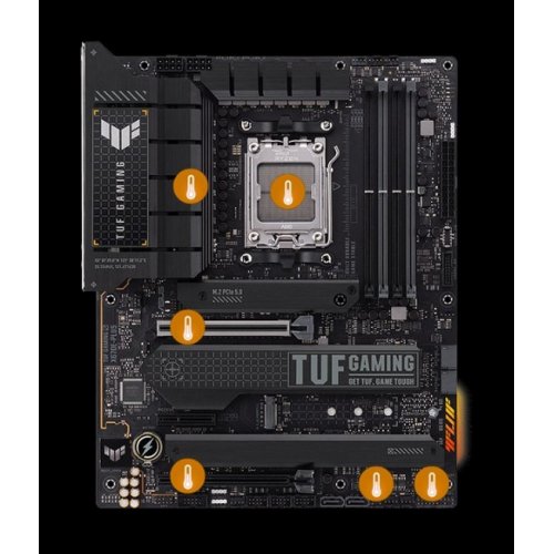 Купить Материнская плата Asus TUF GAMING X670E-PLUS (sAM5, AMD X670) Factory Recertified с проверкой совместимости: обзор, характеристики, цена в Киеве, Днепре, Одессе, Харькове, Украине | интернет-магазин TELEMART.UA фото