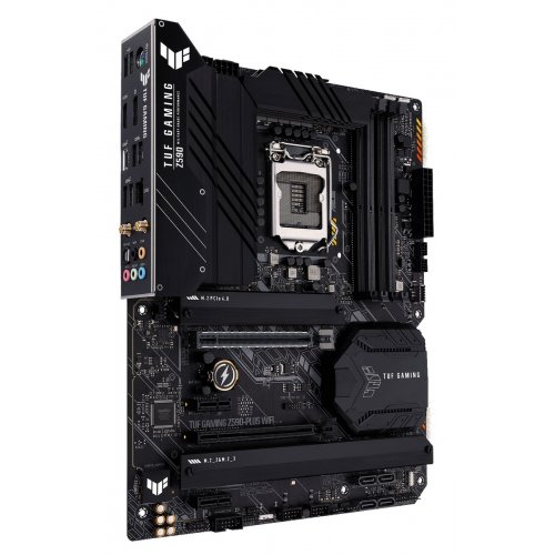 Купить Материнская плата Asus TUF GAMING Z590-PLUS WIFI (s1200, Intel Z590) Factory Recertified с проверкой совместимости: обзор, характеристики, цена в Киеве, Днепре, Одессе, Харькове, Украине | интернет-магазин TELEMART.UA фото