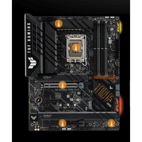 Материнська плата Asus TUF GAMING Z690-PLUS (s1700, Z690) Factory Recertified купити з перевіркою сумісності: огляд, характеристики, ціна у Києві, Львові, Вінниці, Хмельницькому, Івано-Франківську, Україні | інтернет-магазин TELEMART.UA фото