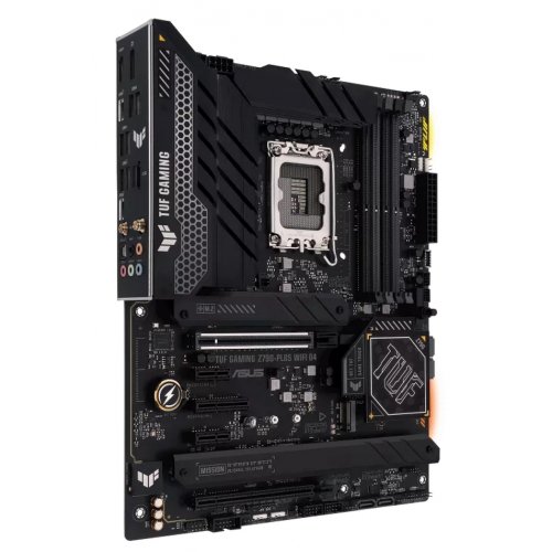 Материнська плата Asus TUF GAMING Z790-PLUS WIFI D4 (s1700, Intel Z790) Factory Recertified купити з перевіркою сумісності: огляд, характеристики, ціна у Києві, Львові, Вінниці, Хмельницькому, Івано-Франківську, Україні | інтернет-магазин TELEMART.UA фото
