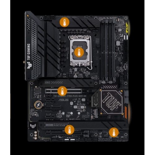 Материнська плата Asus TUF GAMING Z790-PLUS WIFI D4 (s1700, Intel Z790) Factory Recertified купити з перевіркою сумісності: огляд, характеристики, ціна у Києві, Львові, Вінниці, Хмельницькому, Івано-Франківську, Україні | інтернет-магазин TELEMART.UA фото